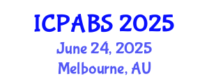 International Conference on Pharmaceutical and Biomedical Sciences (ICPABS) June 24, 2025 - Melbourne, Australia