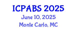 International Conference on Pharmaceutical and Biomedical Sciences (ICPABS) June 10, 2025 - Monte Carlo, Monaco