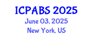International Conference on Pharmaceutical and Biomedical Sciences (ICPABS) June 03, 2025 - New York, United States
