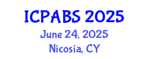 International Conference on Pharmaceutical and Biomedical Sciences (ICPABS) June 24, 2025 - Nicosia, Cyprus
