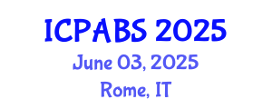 International Conference on Pharmaceutical and Biomedical Sciences (ICPABS) June 03, 2025 - Rome, Italy