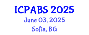 International Conference on Pharmaceutical and Biomedical Sciences (ICPABS) June 03, 2025 - Sofia, Bulgaria