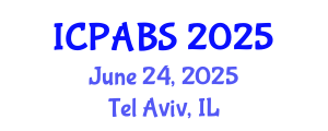 International Conference on Pharmaceutical and Biomedical Sciences (ICPABS) June 24, 2025 - Tel Aviv, Israel