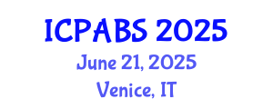 International Conference on Pharmaceutical and Biomedical Sciences (ICPABS) June 21, 2025 - Venice, Italy