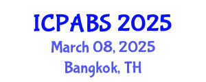 International Conference on Pharmaceutical and Biomedical Sciences (ICPABS) March 08, 2025 - Bangkok, Thailand