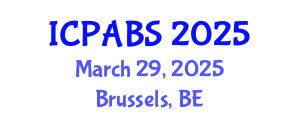 International Conference on Pharmaceutical and Biomedical Sciences (ICPABS) March 29, 2025 - Brussels, Belgium