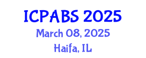 International Conference on Pharmaceutical and Biomedical Sciences (ICPABS) March 08, 2025 - Haifa, Israel