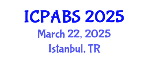 International Conference on Pharmaceutical and Biomedical Sciences (ICPABS) March 22, 2025 - Istanbul, Turkey