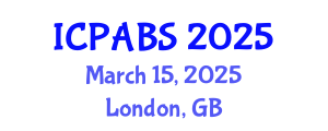 International Conference on Pharmaceutical and Biomedical Sciences (ICPABS) March 15, 2025 - London, United Kingdom