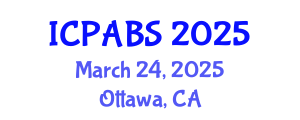 International Conference on Pharmaceutical and Biomedical Sciences (ICPABS) March 24, 2025 - Ottawa, Canada