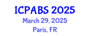 International Conference on Pharmaceutical and Biomedical Sciences (ICPABS) March 29, 2025 - Paris, France