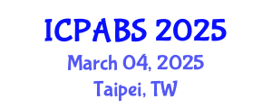 International Conference on Pharmaceutical and Biomedical Sciences (ICPABS) March 04, 2025 - Taipei, Taiwan