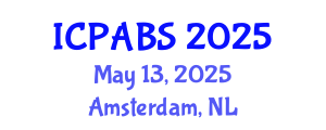 International Conference on Pharmaceutical and Biomedical Sciences (ICPABS) May 13, 2025 - Amsterdam, Netherlands