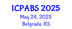 International Conference on Pharmaceutical and Biomedical Sciences (ICPABS) May 24, 2025 - Belgrade, Serbia