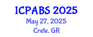 International Conference on Pharmaceutical and Biomedical Sciences (ICPABS) May 27, 2025 - Crete, Greece