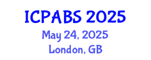International Conference on Pharmaceutical and Biomedical Sciences (ICPABS) May 24, 2025 - London, United Kingdom