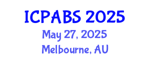 International Conference on Pharmaceutical and Biomedical Sciences (ICPABS) May 27, 2025 - Melbourne, Australia