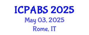 International Conference on Pharmaceutical and Biomedical Sciences (ICPABS) May 03, 2025 - Rome, Italy