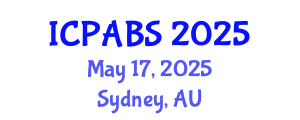 International Conference on Pharmaceutical and Biomedical Sciences (ICPABS) May 17, 2025 - Sydney, Australia
