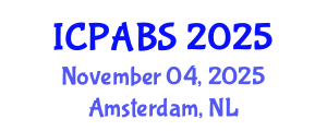 International Conference on Pharmaceutical and Biomedical Sciences (ICPABS) November 04, 2025 - Amsterdam, Netherlands