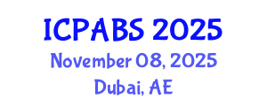 International Conference on Pharmaceutical and Biomedical Sciences (ICPABS) November 08, 2025 - Dubai, United Arab Emirates