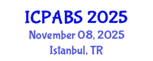 International Conference on Pharmaceutical and Biomedical Sciences (ICPABS) November 08, 2025 - Istanbul, Turkey