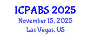 International Conference on Pharmaceutical and Biomedical Sciences (ICPABS) November 15, 2025 - Las Vegas, United States