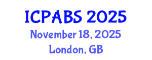 International Conference on Pharmaceutical and Biomedical Sciences (ICPABS) November 18, 2025 - London, United Kingdom