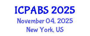 International Conference on Pharmaceutical and Biomedical Sciences (ICPABS) November 04, 2025 - New York, United States