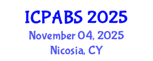 International Conference on Pharmaceutical and Biomedical Sciences (ICPABS) November 04, 2025 - Nicosia, Cyprus