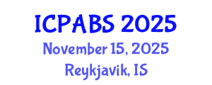 International Conference on Pharmaceutical and Biomedical Sciences (ICPABS) November 15, 2025 - Reykjavik, Iceland