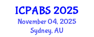 International Conference on Pharmaceutical and Biomedical Sciences (ICPABS) November 04, 2025 - Sydney, Australia