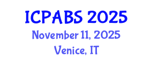 International Conference on Pharmaceutical and Biomedical Sciences (ICPABS) November 11, 2025 - Venice, Italy