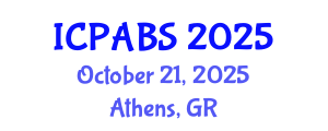 International Conference on Pharmaceutical and Biomedical Sciences (ICPABS) October 21, 2025 - Athens, Greece