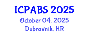 International Conference on Pharmaceutical and Biomedical Sciences (ICPABS) October 04, 2025 - Dubrovnik, Croatia