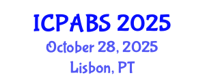 International Conference on Pharmaceutical and Biomedical Sciences (ICPABS) October 28, 2025 - Lisbon, Portugal