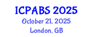 International Conference on Pharmaceutical and Biomedical Sciences (ICPABS) October 21, 2025 - London, United Kingdom