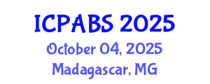 International Conference on Pharmaceutical and Biomedical Sciences (ICPABS) October 04, 2025 - Madagascar, Madagascar