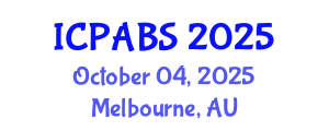 International Conference on Pharmaceutical and Biomedical Sciences (ICPABS) October 04, 2025 - Melbourne, Australia