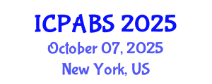 International Conference on Pharmaceutical and Biomedical Sciences (ICPABS) October 07, 2025 - New York, United States