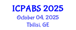 International Conference on Pharmaceutical and Biomedical Sciences (ICPABS) October 04, 2025 - Tbilisi, Georgia