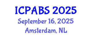 International Conference on Pharmaceutical and Biomedical Sciences (ICPABS) September 16, 2025 - Amsterdam, Netherlands
