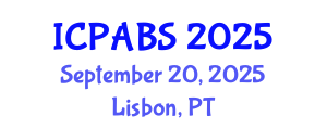 International Conference on Pharmaceutical and Biomedical Sciences (ICPABS) September 20, 2025 - Lisbon, Portugal