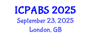 International Conference on Pharmaceutical and Biomedical Sciences (ICPABS) September 23, 2025 - London, United Kingdom