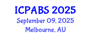 International Conference on Pharmaceutical and Biomedical Sciences (ICPABS) September 09, 2025 - Melbourne, Australia