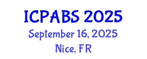 International Conference on Pharmaceutical and Biomedical Sciences (ICPABS) September 16, 2025 - Nice, France