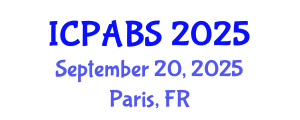 International Conference on Pharmaceutical and Biomedical Sciences (ICPABS) September 20, 2025 - Paris, France