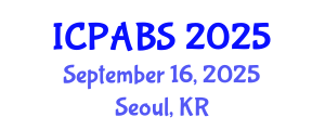 International Conference on Pharmaceutical and Biomedical Sciences (ICPABS) September 16, 2025 - Seoul, Republic of Korea