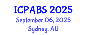 International Conference on Pharmaceutical and Biomedical Sciences (ICPABS) September 06, 2025 - Sydney, Australia
