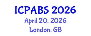 International Conference on Pharmaceutical and Biomedical Sciences (ICPABS) April 20, 2026 - London, United Kingdom International Conference on Pharmaceutical and Biomedical Sciences (ICPABS) April 20, 2026 - London, United Kingdom